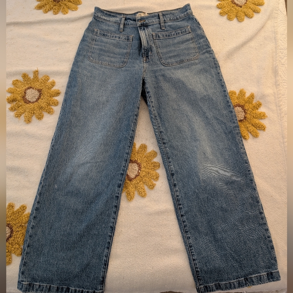 Size 30 Madewell The Perfect Vintage Wide-Leg Jean